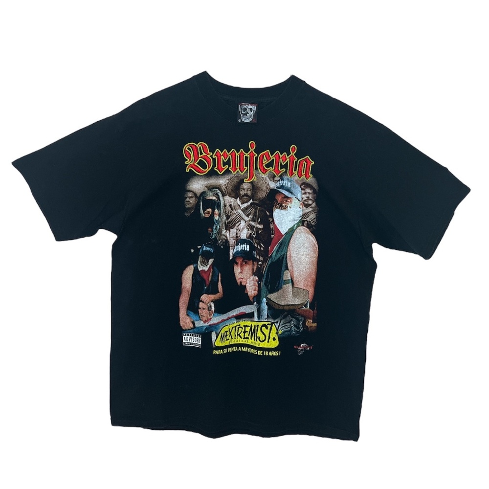 Vintage Y2K Brujeria Mextremist! Greatest Hits Double Sided T Shirt w Embroidery